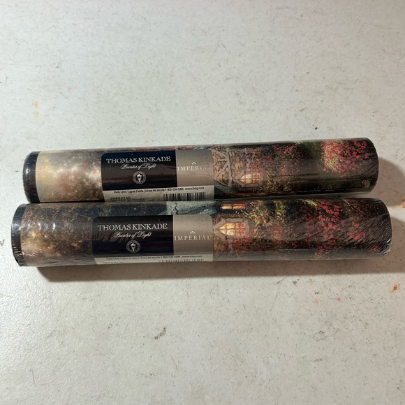 Thomas Kinkade Imperial Wallpaper Rolls with Rich Hues - Picture 1 of 3